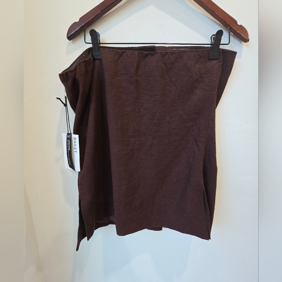 BAILEY Brown LINEN Button-Down CORSET Top Sleevless Size M L - Picture 4 of 6